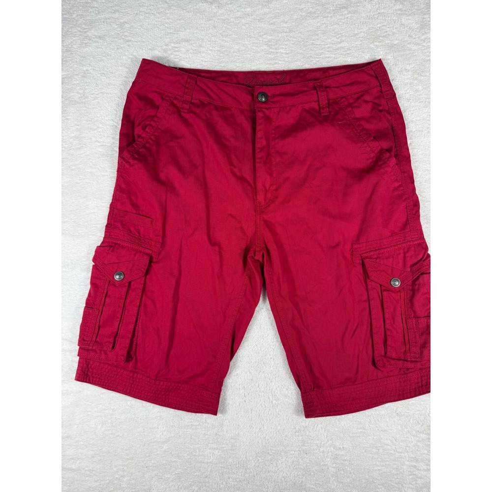 Royal Premium Cargo Shorts Mens 36 Red Y2K  Utility Gorpcore Streetwear‎